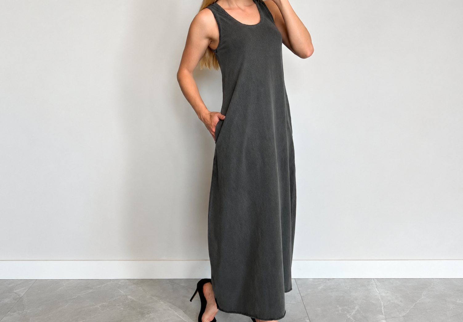 Vestido Regata Longo OMG Têxtil