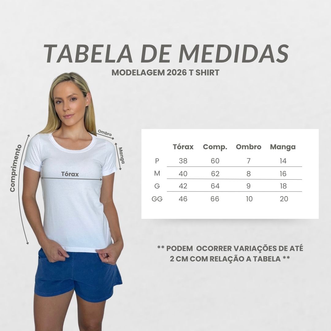 Tabela de medidas - Babylook